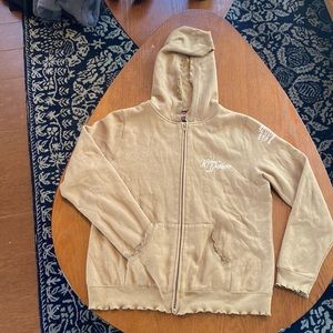 Harley Davidson jacket with lettuce hem